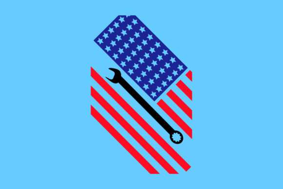 American Flag Mechanic SVG: Graphics for Crafts & Local Business