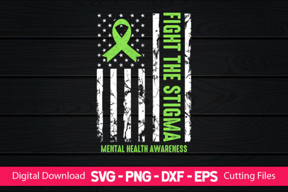 American Flag Mental Health Awareness Graphics