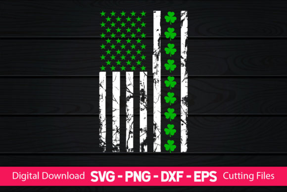 American Flag St. Patrick's Day Gifts Graphics