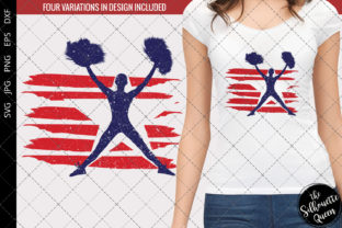Cheerleading-1 Flag Graphics for Crafts