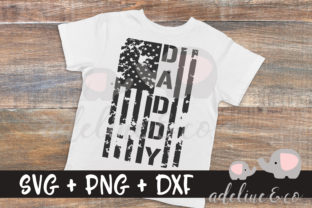 Daddy American Flag Graphics and Crafts