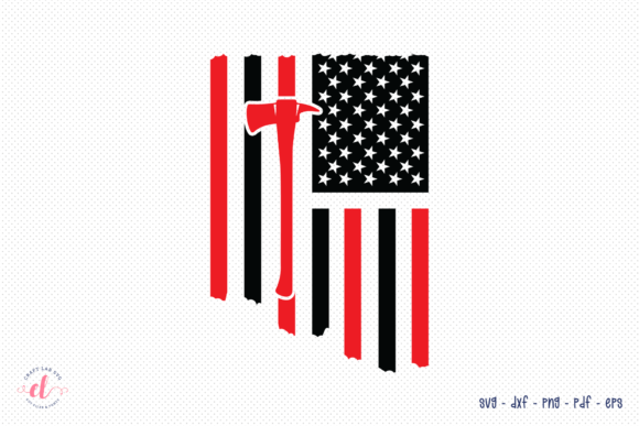Firefighter Flag SVG Graphics for Crafts