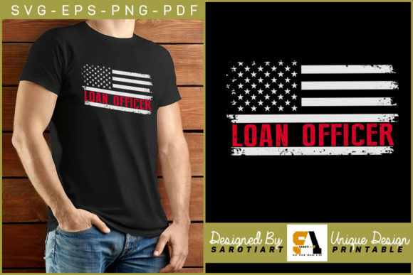 Loan Officer with USA Flag Sublimation