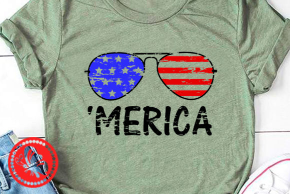 Merica Grunge Shirt USA Flag Sunglasses: Graphics and Crafts in One