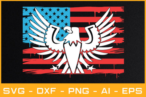 Patriotic Eagle American Flag Graphics and Crafts
