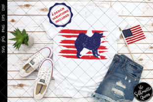 Samoyed Flag Graphics for Crafts and Digital Selling