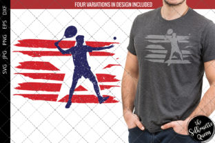 Tennis - Men Flag Graphics for Crafts